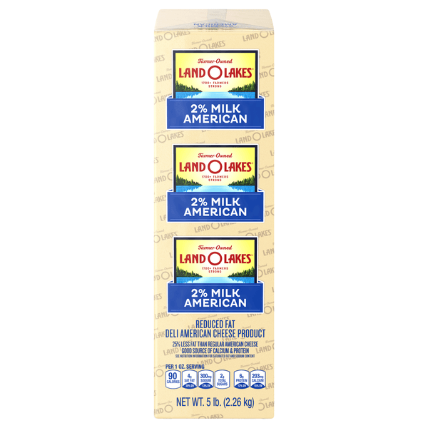 Land O Lakes Deli American Cheese Product 2% Milk White (Reg Sliced
