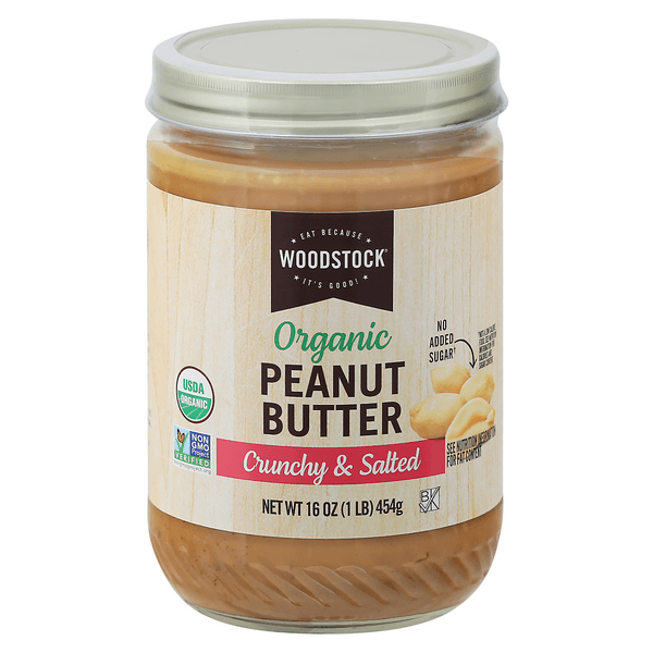 Woodstock Pntbtr Crunchy Salted Organic