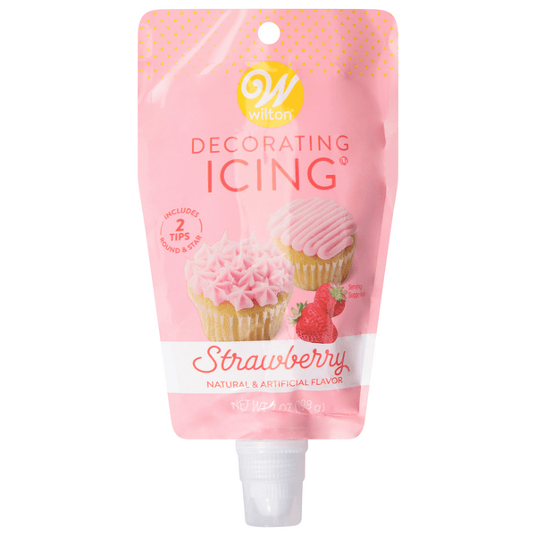 Wilton Strawberry Icing Pouch With Tips