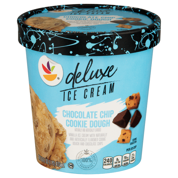 Our Brand Deluxe Chocolate Chip Cookie Dough Ice Cream