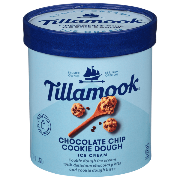 Tillamook Chocolate Chip Cookie Dough Ice Cream
