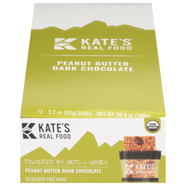 Kate'S Real Food Energy Grizzly Bar Peanut Butter Dark Chocolate