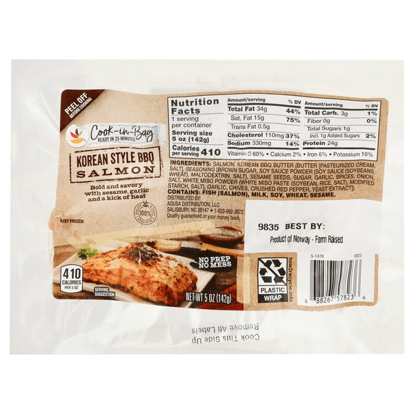 Our Brand Cook-In-Bag Salmon Korean Style Bbq