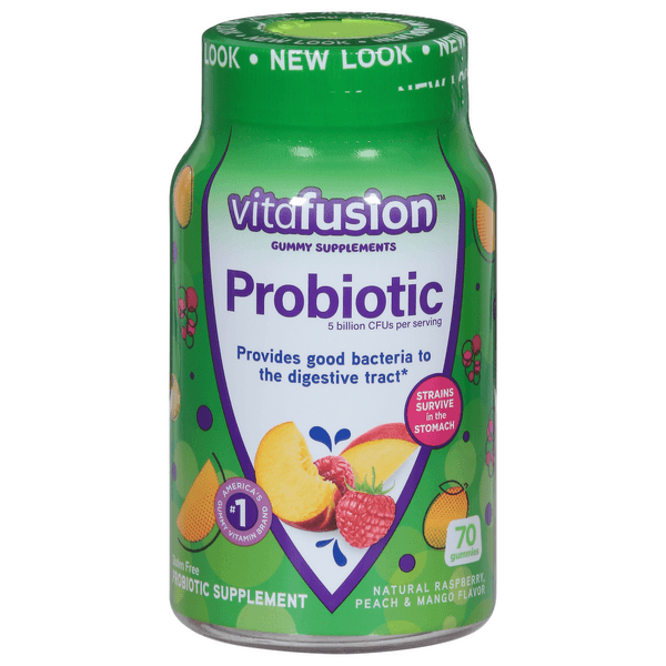 Vitafusion Probiotic Good Bacteria To Digestive Tract Gluten Free