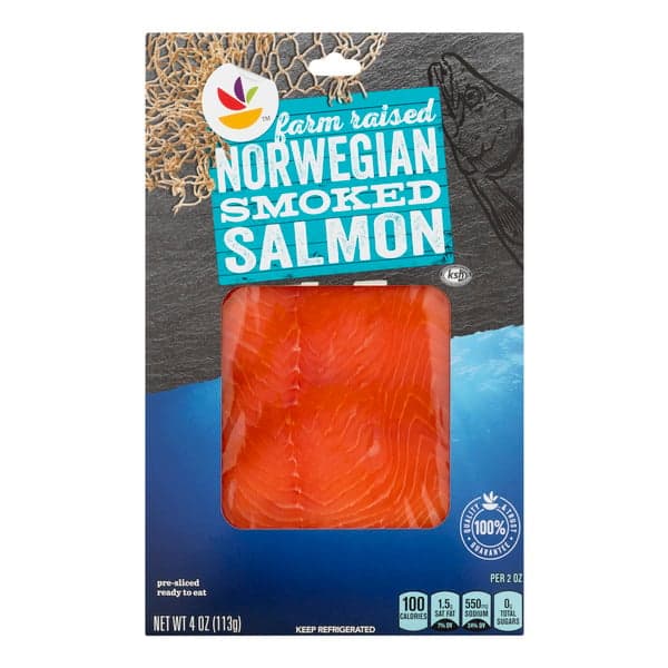 Our Brand Farm Raised Norwegian Smoked Salmon Pre-Sliced