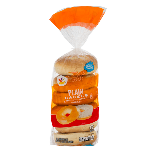 Stop & Shop Bagels Plain Pre-Sliced