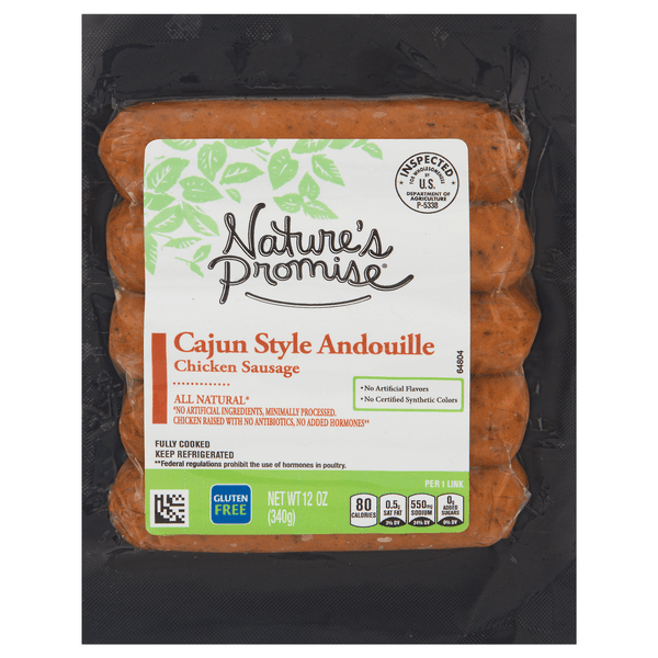 Nature'S Promise Natural Cajun Style Andouille Chicken Sausage