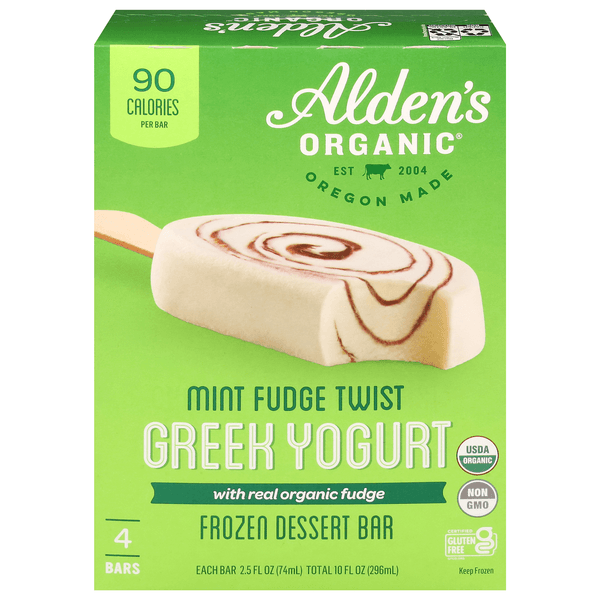 Alden'S Organic Organic Mint Fudge Twist  Dessert Bars