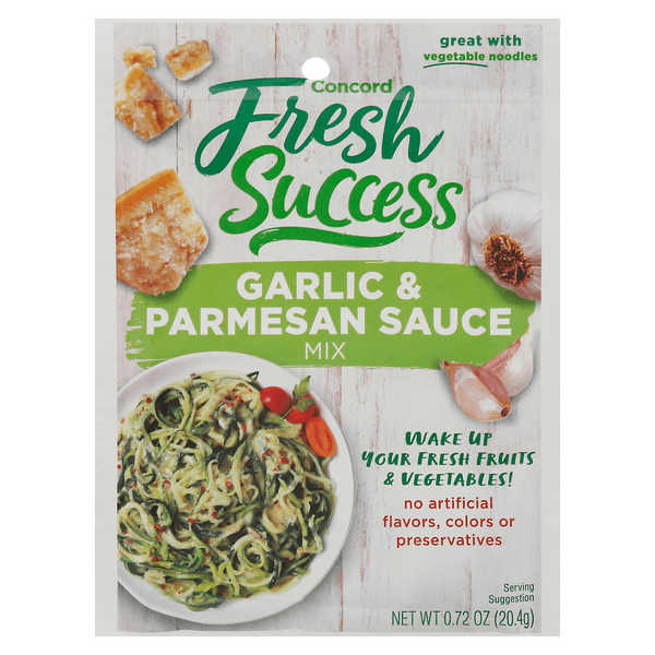 Concord Fresh Success Sauce Mix Packet Garlic & Parmesan