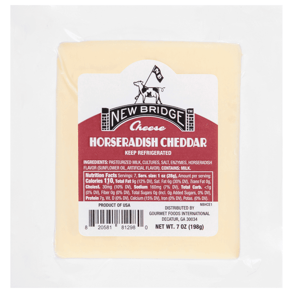 New Bridge Cheddar Cheese Horseradish Chunk