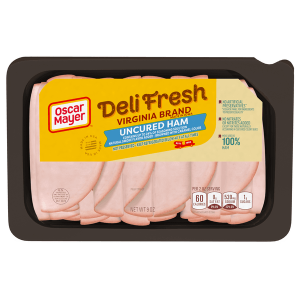 Oscar Mayer Deli Fresh Uncured Ham Virginia Brand Sliced