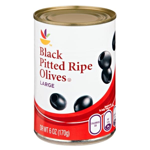 Stop & Shop Ripe Black Olives Large Pitted