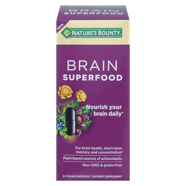 Nature'S Bounty Brain Superfood Capsules Vegan