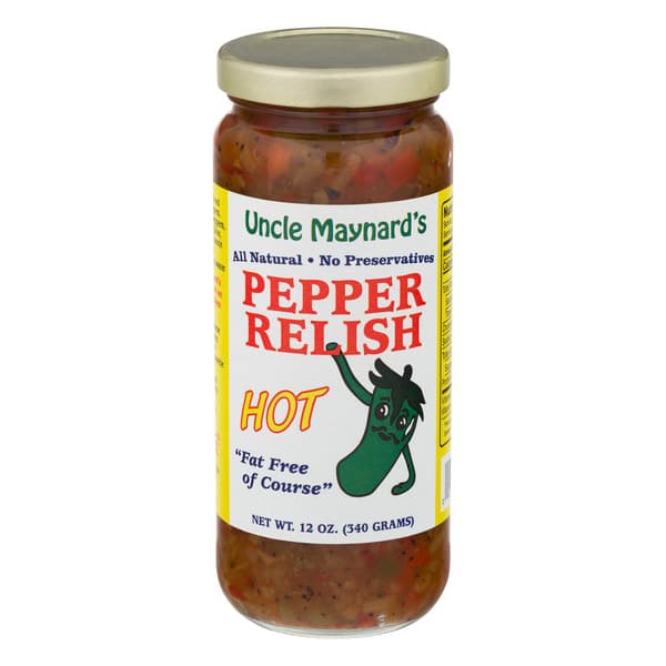 Uncle Maynard'S Relish Hot Pepper All Natural-Fat Free