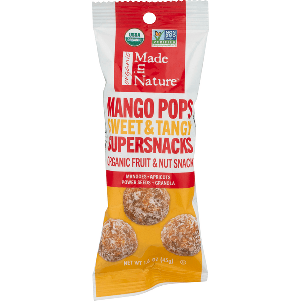 Made In Nature Fruit & Nut Snack Mango Pops Organic