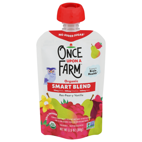 Once Upon A Farm Organic Smart Blend Ras-Pear-Y Vanilla