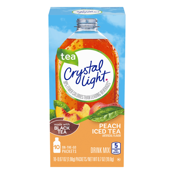 Crystal Light Peach Iced Tea Artificially Flavored Powdered Drink Mix