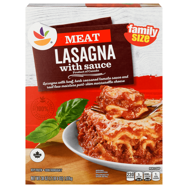 Our Brand Meat Lasagna With Sauce Family Size