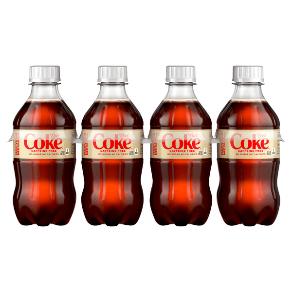 Diet Coke Caffeine-free Cola Soda Pop, Oz, Bottles