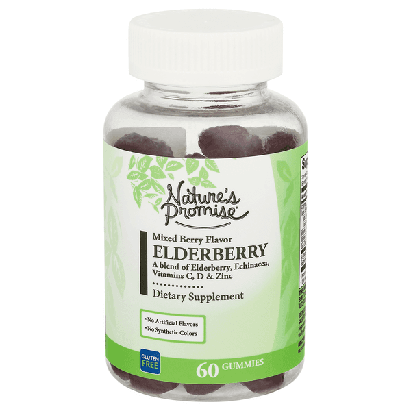 Nature'S Promise Eldeberry Gummies Mixed Berry Gluten Free