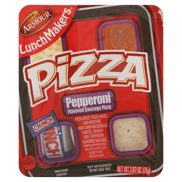 Armour Lunchmakers Pepperoni Pizza Kit With Crunch Bar