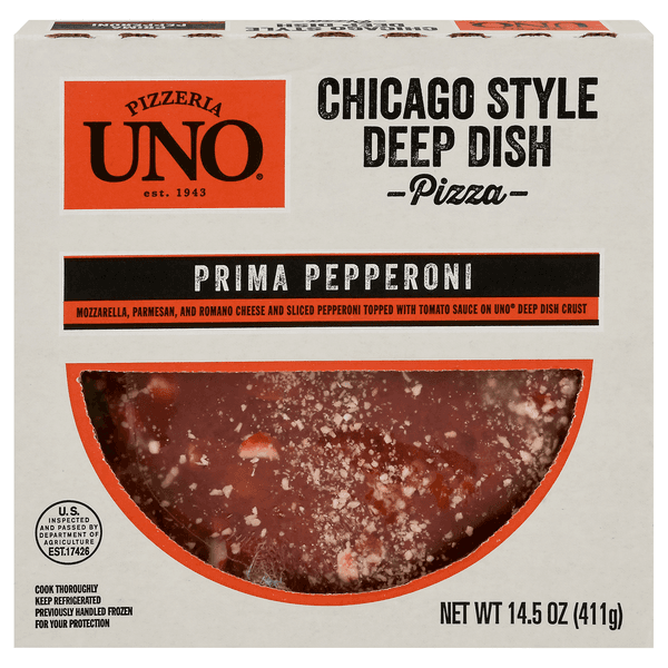 Pizzeria Uno Prima Pepperoni Chicago Style Deep Dish Pizza