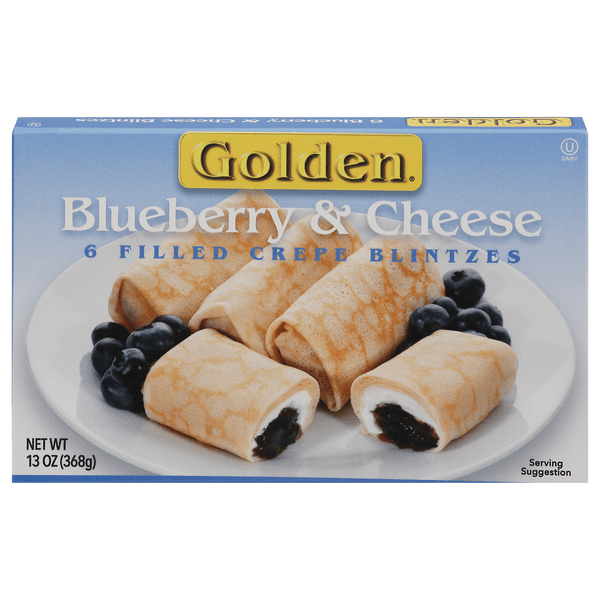 Golden Blintzes Blueberry & Cheese