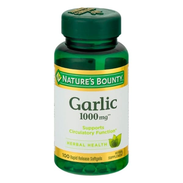 Nature'S Bounty Garlic Odorless Dietary Supplement Liquid Softgels