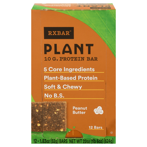 Rxbar Plant Protein Bar Peanut Butter