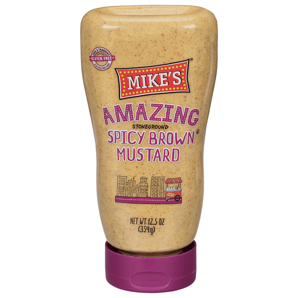 Mike'S Amazing Stoneground Spicy Brown Mustard