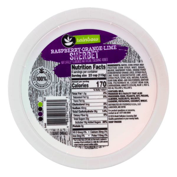 Stop & Shop Sherbet Rainbow