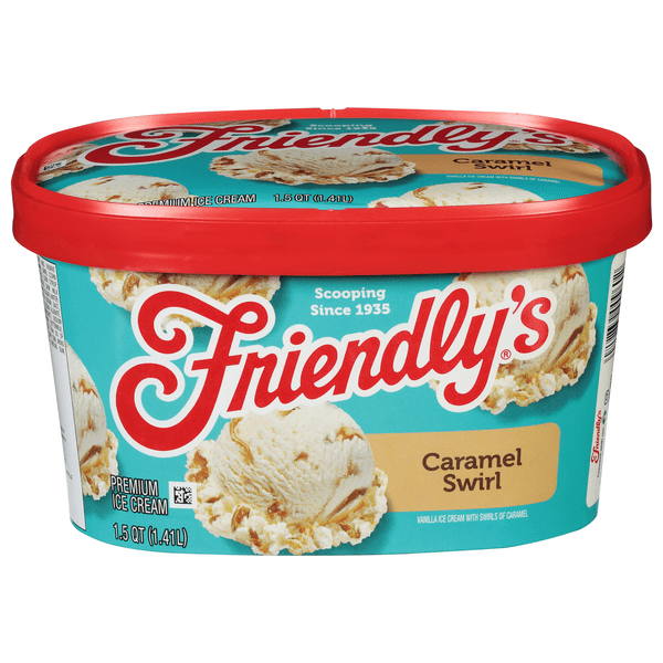Friendly'S Rich And Creamy Caramel Swirl Ice Cream