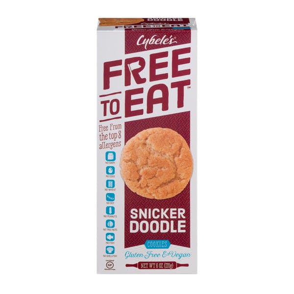 Is it Milk Free? Cybele's Free To Eat Snicker Doodle Cookies Gluten Free