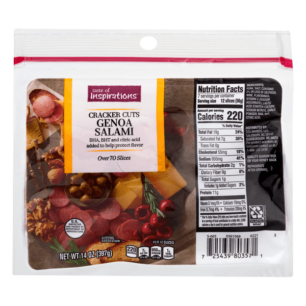 Taste Of Inspirations Cracker Cuts Genoa Salami