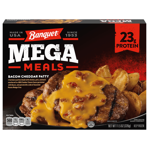 Banquet Mega Meals Bacon Cheddar Patty