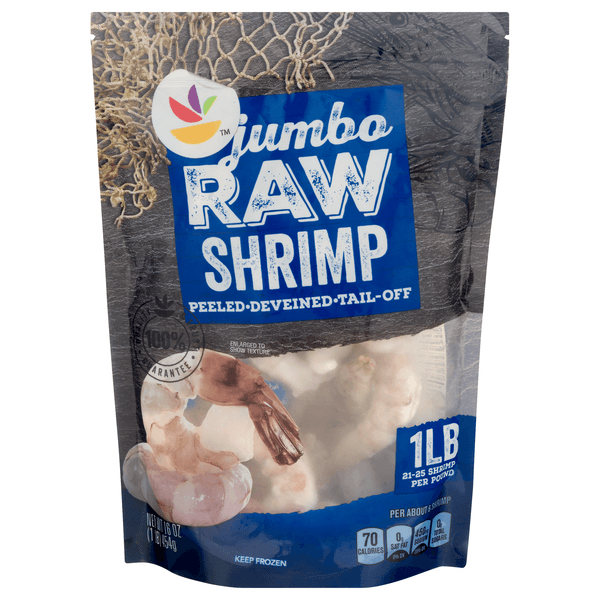 Stop & Shop Raw Tail-Off Peeled Jumbo Shrimp 21- Per