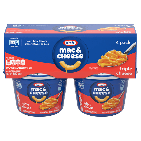 Is it High Fructose Corn Syrup Free? Kraft Triple Cheese Macaroni & Cheese Easy Microwavable Dinner Cups