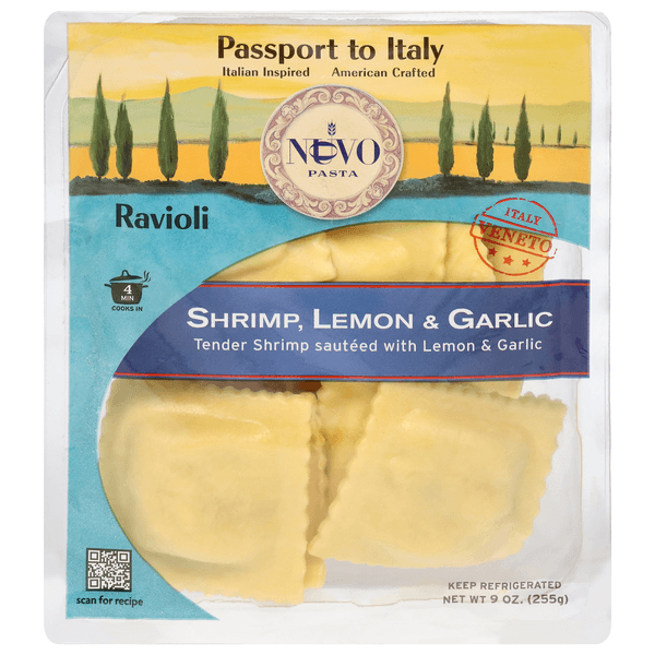 Nuovo Pasta Ravioli Shrimp Lemon & Garlic