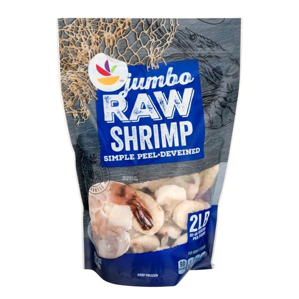 Stop & Shop Raw Shrimp Simple Peel Jumbo 21- Per