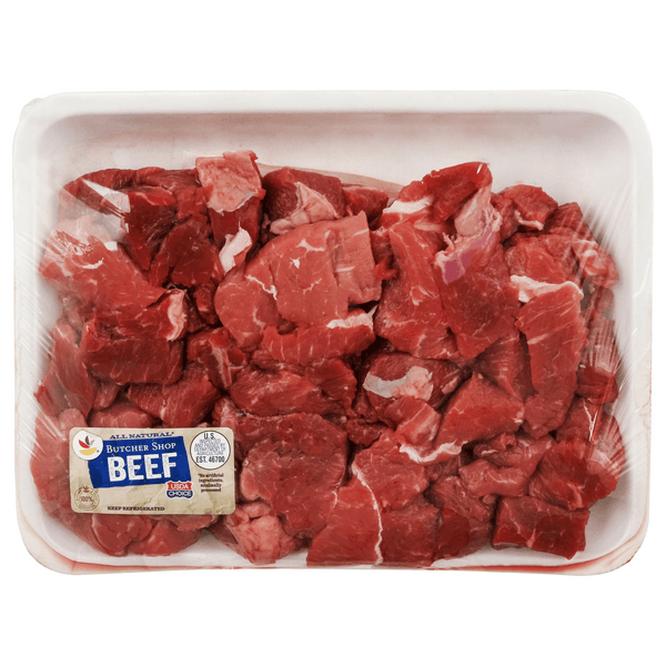 Stop & Shop Usda Choice Boneless Beef Round Cubes Stew Meat Fresh