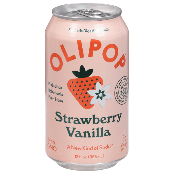 Olipop Strawberry Vanilla Sparkling Tonic