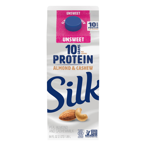 Silk Protein Unsweet Almond & Cashew Milk