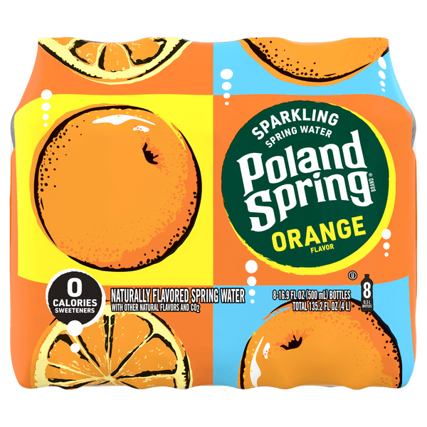 Poland Spring Orange Sparkling Water