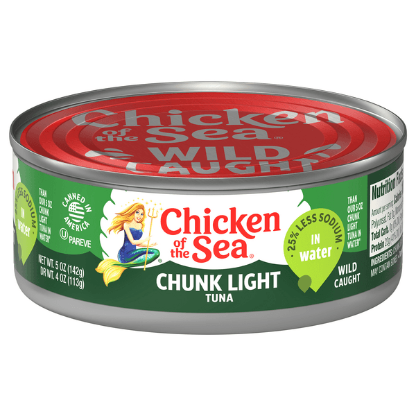 Chicken Of The Sea Chunk Light Tuna In Water 50 & Less Sodium Chunk Style