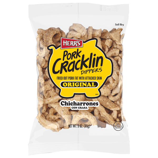 Herr'S Pork Cracklin Dippers Original