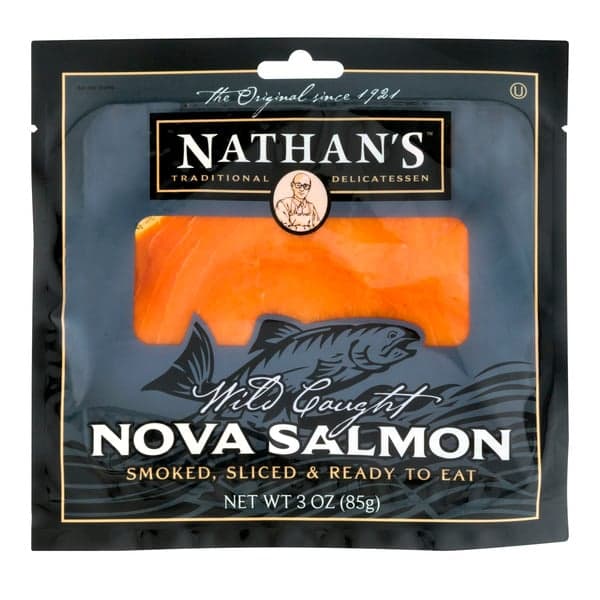 Nathan'S Wild Caught Smoked Nova Salmon Sliced