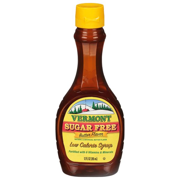 Vermont Syrup, Low Calorie, Sugar Free, Butter Flavor