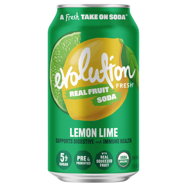 Evolution Fresh Lemon Lime Real Fruit Soda
