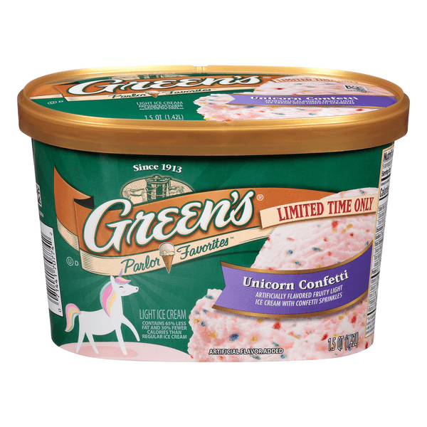 Green'S Parlor Favorites Ice Cream Unicorn Confetti Light Limited Time