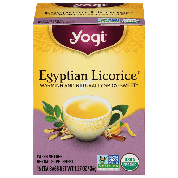 Yogi Herbal Supplement Tea Egyptian Licorice